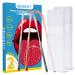 GENEKNT 2 Pack Tongue Scraper for Adults and Children Surgical Stainless Steel Tongue Cleaner Metal Tongue Scraper with 2 Travel Cases