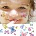 VIWIEU Kids Glitter Butterfly Temporary Tattoos - 12 Sheets, Colorful 3D Shimmer Design, Waterproof, Fake Body Decoration for Girls - Perfect for Birthday Parties & Christmas Gifts - Buy Online on GoSupps.com