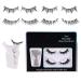 Natural Look Magnetic Eyelashes - Makeup Lashes Magnetic | Dense False Eyelashes | Clear Stem Fake Lashes | Magnetic Eyelashes With Applicator For Women And Ladies