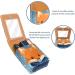 Travel Lipstick Organizer Case | Portable Makeup Bag with Mirror | Animal Red Winter Fox Design - Buy Online on GoSupps.com