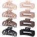 8 Pack 4.3 Inch Large Hair Clips Neutral Color Hair Claw Clips for Women Thin Thick Curly Hair Big Matte Claw Clips Strong Hold jaw clip