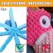 Squeaky Dog Soft Toy No Stuffed Octopus Dog Chew Toy with Crinkle Paper Plush Dog Teeth Cleaning Toy for Medium Large Dog (Blue) - Buy Online on GoSupps.com
