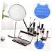 FRCOLOR Silicone Scrubbers 2 1 Makeup Brush Holder Silicone Facial Scrubber Brush Scrubber Cosmetic Brush Cleaning Mat Makeup Cleaner Mat Makeup Brush Drying Holder Silica Gel Bracket 11x10cm Blue - Buy Online on GoSupps.com