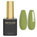 MEGIOR Green Gel Nail Polish 15ml Moss Green Gel Polish 1PCS Soak Off UV LED Nail Gel Polish for Nail Art Manicure Salon DIY Home for Women Girls Nails