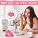 Hair Gem Stamper Hair Jewel Stamper for DIY Hair Gems Decoration Set Hair Gems Stamper with 180 Hair Jewels Hair Stamper Gems for Hair/Cloth/DIY/Phone(Pink) - Buy Online on GoSupps.com