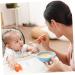 Toyvian Baby Feeder Squeeze Silicone Pacifier - 2 Pack for Baby Food & Fluids - Push-Type Design (Orange) - Ideal for Toddlers - Buy Online on GoSupps.com