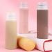 Nanaborn Silicone Travel Bottles Set - 4 Portable 100ml Containers for Shampoo Shower Gel & More - Ideal for Travel - Buy Online on GoSupps.com