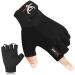 Beast Rage Fitness gloves for training non-slip padded palm half-finger workout weight lifting gloves cycling crossfit strength training m black