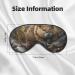 Beaver Working Print Unisex Sleeping Eye Mask | Soft Blocking Adjustable Strap Face Mask for Comfortable Sleep - Buy Online on GoSupps.com