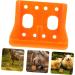Balacoo Cattle Salt Block Feeder Cattle Sheep Food Bowl Livestock Feeding Bucket Farm Livestock Salt Block Feeding Box for Sheep Goat Pup Dog Farm Supplies Accessory Orange Livestock Feeder Bowl - Buy Online on GoSupps.com