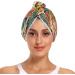 Tropical Leaves Dry Hair Cap & Quick Drying Towel Set - Super Absorbent Soft Comfortable | 2-Piece with Button Headband - Buy Online on GoSupps.com