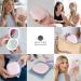 Mavoro LED Lighted Travel Makeup Mirror - Rechargeable 1x/10x Magnification - Daylight LED - Portable Folding Mirror - Touch Sensor - USB - Heavenly Pink - Buy Online on GoSupps.com