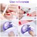 Skymore 86W LED Nail Lamp | Professional Portable Nail Dryer | 4 Timer Settings | Gel Nail Polish Curing Lamp | Automatic Sensor & LCD Display | Manicure Pedicure Tools | Home Salon - Purple - Buy Online on GoSupps.com