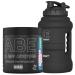 Applied Nutrition Bundle ABE Pre Workout 375g + JUG 2.5 LT Matt Black | All Black Everything Pre Workout Powder Energy & Physical Performance with Creatine Beta Alanine (Bubblegum Crush)