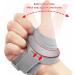 CMC Thumb Brace for Osteoarthritis | Thumb Stabilizer Support for Pain Relief Adjustable for Men & Women (Large Gray - Buy Online on GoSupps.com