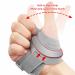 Pomya CMC Thumb Support - Adjustable Elastic Left Hand Brace for Instability (M Size: 32-40 EU) - Comfortable Gray - Buy Online on GoSupps.com