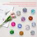 Glass Paper Nail Stickers 12 Jars Aurora Irregular Laser Cellophane Nail Art Flakes Broken Glass Pieces Stripe Line Paper Nail Decals for Nail Art Design Decorations DIY Crafts - Buy Online on GoSupps.com