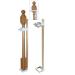 Safety Innovations No Hole Stairway Baby Gate Mounting Kit - Fits Posts from 2 3/4 inches to 3 5/8 inches Wide with Square or Round Tops - No Adhesives On Or Screws in Your Posts, (1-Pack)