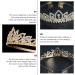 FRCOLOR 1pc Decorative Rhinestone Dress Accessory Princess Headband Shiny Crystal Crowns Party Women Bride Exquisite Comb Girls Trend Bridal Prom Party Baroque Shining Gold Plastic Tiara Small 15x3cm Golden - Buy Online on GoSupps.com