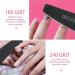 Uraqt 16-Piece Double-Sided Nail File Set 180/240 - Disposable Gel Nail Files in Purple & Black | Perfect Nail Care Tools & Accessories - Buy Online on GoSupps.com