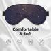 Gold Black Glitter Sleep Eye Mask | Soft Blindfold for Travel & Night Sleeping - Buy Online on GoSupps.com