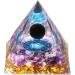 Xiannvxi 2.4 Large Black Obsidian & Amethyst Gemstone Pyramid - Natural Reiki Energy Gift for Men & Women - Buy Online on GoSupps.com