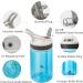 Kids Water Bottle 2 Pack with Straw - 12oz BPA-Free Small Bottles for School, Boys, Girls - Leakproof, Portable, Blue - Perfect for Outdoor Sports, Travel - Includes Clip - Tritan Material - Buy Online on GoSupps.com