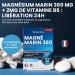 Santarome - Extra Strong Marine Magnesium - 360 mg per dose + 2 mg of Vitamin B6 - Fatigue & Nervousness - 45 Tablets - France - Buy Online on GoSupps.com