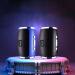 New Bluetooth Speaker Intelligent Voice Bluetooth Audio Portable Subwoofer Wireless Bluetooth Speaker TW-S Internet HiFi Stereo Supports TF-Card U-Disk Playback Black