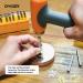 OWDEN Jewelry Metal Stamps Kit - 2 Sets Art Font Letter Punch (Uppercase/Lowercase), 1 Set Number Punch with Hammer and Steel Bench Block - 1/8 3mm Size - for Jewelry Stamping Making - Buy Online on GoSupps.com