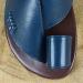 Shop Orthopedic Bunion Slip-On Leather Sandals for Men | Non-Slip Beach Flip Flops for Flat Feet & Plantar Fasciitis - Size 11.5 Blue - Buy Online on GoSupps.com