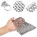 Ationgle 8x6 Stainless Steel Cast Iron Cleaner 316L - Chainmail Scrubber for Pre-Seasoned Pans, Dutch Ovens, Waffle Iron Pans - Buy Online on GoSupps.com