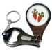 BadgeBeast.co.uk Carrots - Key Ring Bottle Opener and Nail Clipper