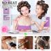 Buy Big Self-Grip Hair Curlers with Stainless Steel Duckbill Clips - Perfect Volume for Long Medium & Thick Hair (Black - Buy Online on GoSupps.com