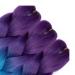 AFNOTE Ombre Braiding Hair 24 Inch 3Pcs Pre Stretched Braid Extensions - Dark Purple/Lake Blue/Light Purple - Buy Online on GoSupps.com