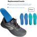 Shoe Inserts for Men Women & Kids 2 Pairs Cushion Shock Absorbing Insoles for Work Boots & Sneakers | Comfortable & Breathable Replacement Inner Soles - Buy Online on GoSupps.com