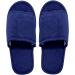 Jomix Unisex Washable Terry Bathing Shoes - 2 Pairs Blue Guest Slippers for Travel & Hotel (EU 36/37) - Buy Online on GoSupps.com