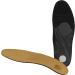 Lenzen Prestige Footbed Insoles - High-Quality Leather Orthopedic Shoe Inserts with Midfoot Support & Heel Cushion - Activated Carbon - Size 38 - Buy Online on GoSupps.com