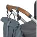 Eco-Friendly Casual Baby Changing Bag - Diaper Backpack with Stroller Attachment & Bottle Holder | Sustainable GRE Rolltop Design in Anthracite - Buy Online on GoSupps.com