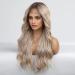 Platinum Blonde Lace Front Wig for Women - Long Curly Style, Natural & Glueless - Heat Resistant Synthetic Hair - Buy Online on GoSupps.com