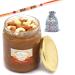 Ghasitaram Gifts Rakhi Gifts for Brothers Dryfruit Halwa in Potli with Pearl Beads Rakhi Dryfruit Halwa in Potli with Rakhi