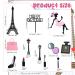 Plorbach 12pcs eiffel tower cake topper Paris Cake Topper - Buy Online on GoSupps.com