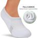 Amutost Women's Athletic No Show Socks 5-6 Pairs 8-10 Grey White Black - Cushioned Ankle Footies Low Cut Socks - Buy Online on GoSupps.com