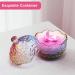 5 Pieces Large Body Powder Puff and Powder Container Crystal Case for Dust Puff Powder applicator with Box for Face and Body (Color Crown) Crown Color - Buy Online on GoSupps.com