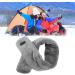 USB Heating Scarf for Adults - Soft Dark Gray Heated Collar with Vibration Massage & Pain Relief - Buy Online on GoSupps.com
