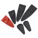Frcolor 6th hairdressing scissors leather case leather case pocket storage bag for hair scissors pocket made of plastic scissor cover made of leather hairdresser bag pvc shear box manual 20x7.5cm black brown