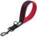Vivaglory dog leash short short traffic leash for dogs short training lines for medium -sized and large dogs (32cm black/red) 32 cm black/red