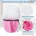 3 Pcs Sheomern Jumbo XXL Shower Cap Set for Long Hair - Reusable, Waterproof, Satin Lined - Ideal for Braids, Curly, Dreadlocks, Locs - Pink, Purple, Green - Buy Online on GoSupps.com