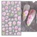 JMEOWIO 3D Embossed Spring Flower Nail Art Stickers Decals - 4 Sheets - Buy Online on GoSupps.com