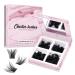 Cluster Lashes 180 Pcs Lash Clusters DIY Eyelash Extension Individual Lashes Attraction D-10-16 mix Thin Band Easy to Apply at home Lashes(Volume D-10-16mix)